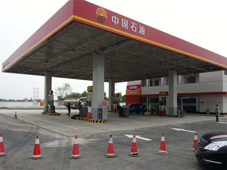 乌鲁木齐加油站钢结构网架案例20